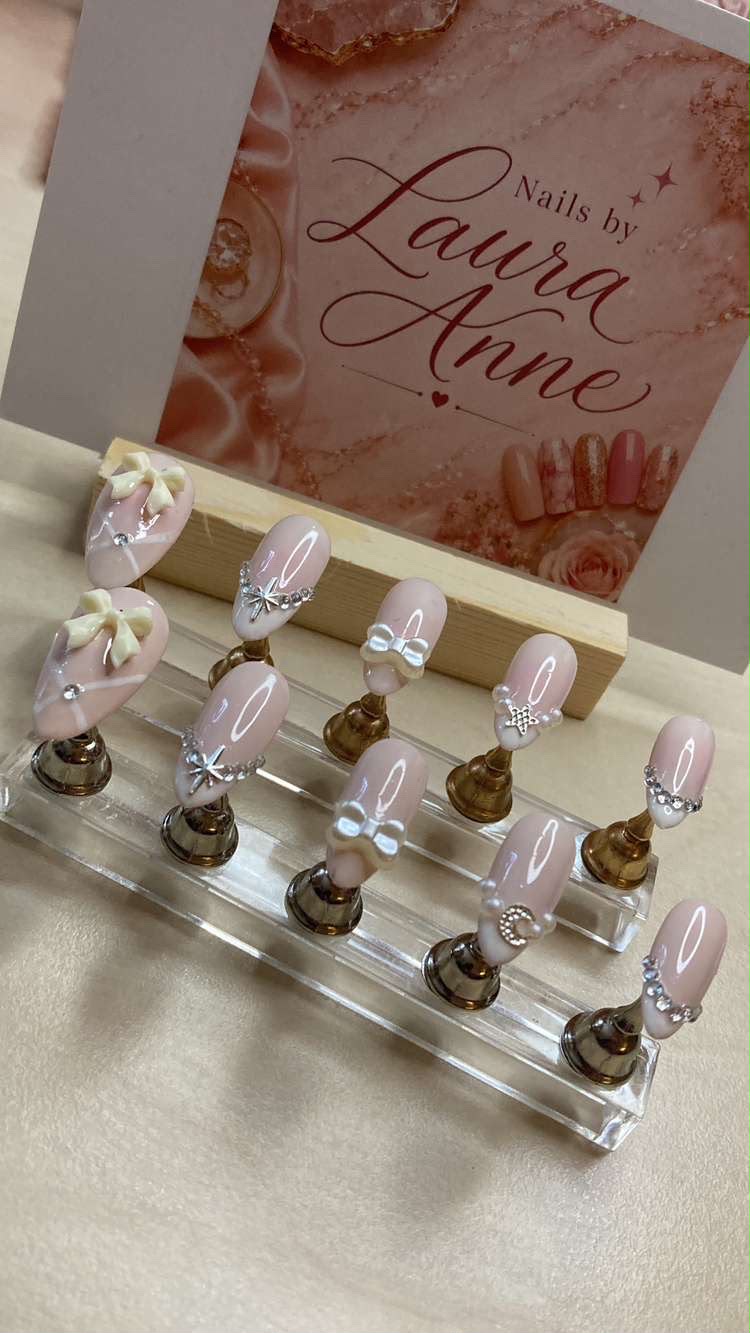 Blush Belle | Luxury Hand-Painted French Press-On Nails